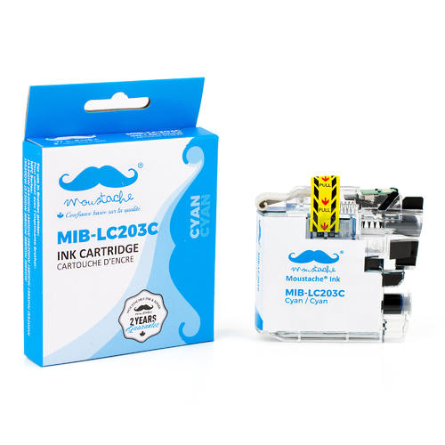 LC203C-Compatible-Cyan-Ink-Cartridge-High-Yield-Moustache-MILEX