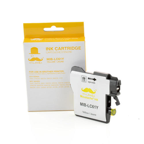 LC61Y-DCP-165C-Brother-LC61Y-Compatible-Yellow-Ink-Cartridge-High-Yield-Moustache-milex