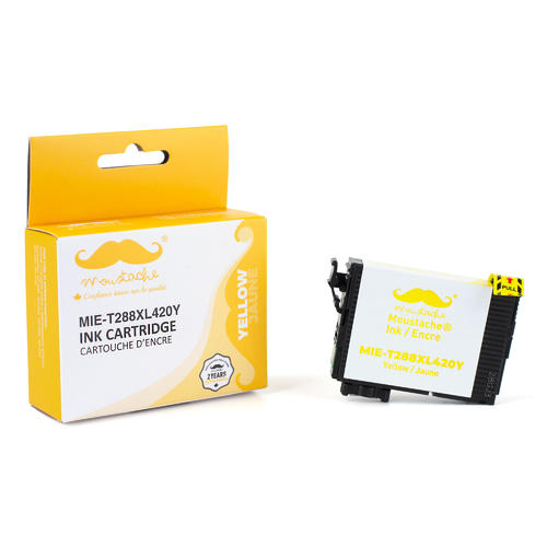 Epson-288-T288XL420-Remanufactured-Yellow-Ink-Cartridge-High-Yield-Moustache-