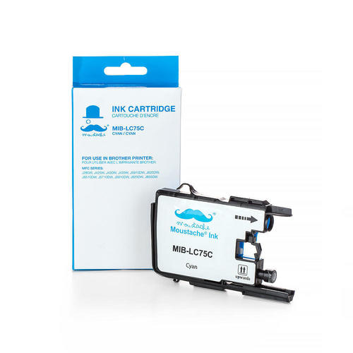 LC75C-HY-MFC-J6510DW-Brother-LC75C-Compatible-Cyan-Ink-Cartridge-High-Yield-Moustache-MILEX