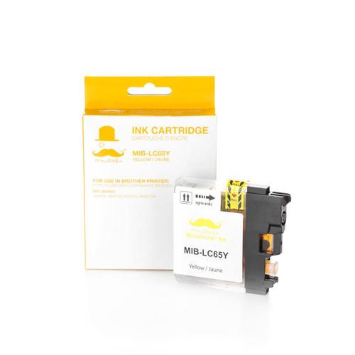 LC65Y-MFC-5890CN-Brother-LC65Y-Compatible-Yellow-Ink-Cartridge-High-Yield-Moustache-milex