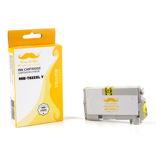 Epson-T822XL-T822XL420-S-Compatible-Yellow-Ink-Cartridge-High-Yield-Moustache-MILEX